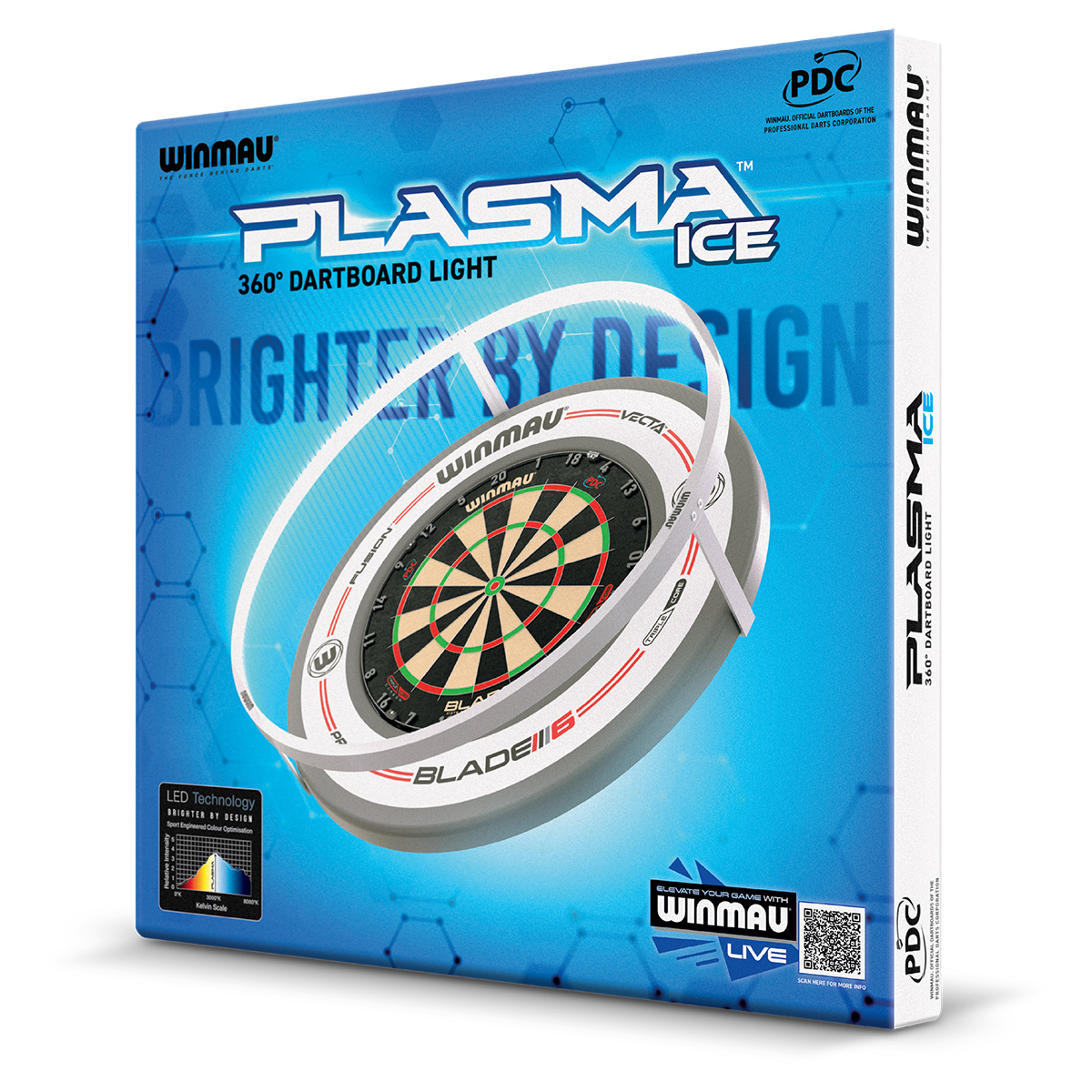 Dartboard-Beleuchtung Bundle "Plasma + Surround Ice 4306"