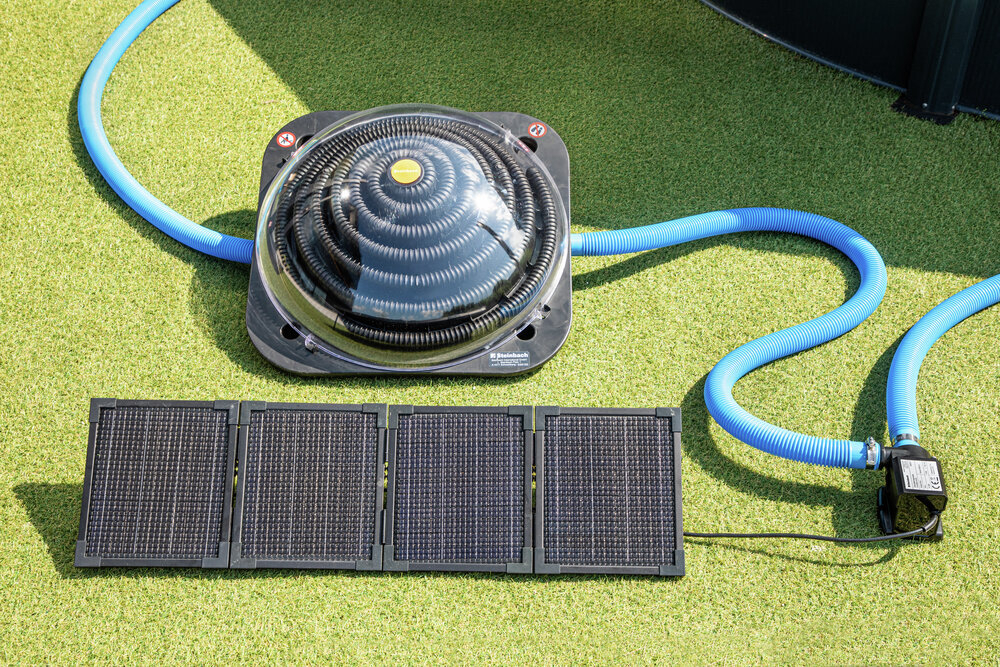 Swimming Pool Zirkulationspumpe mit "PV Panel"