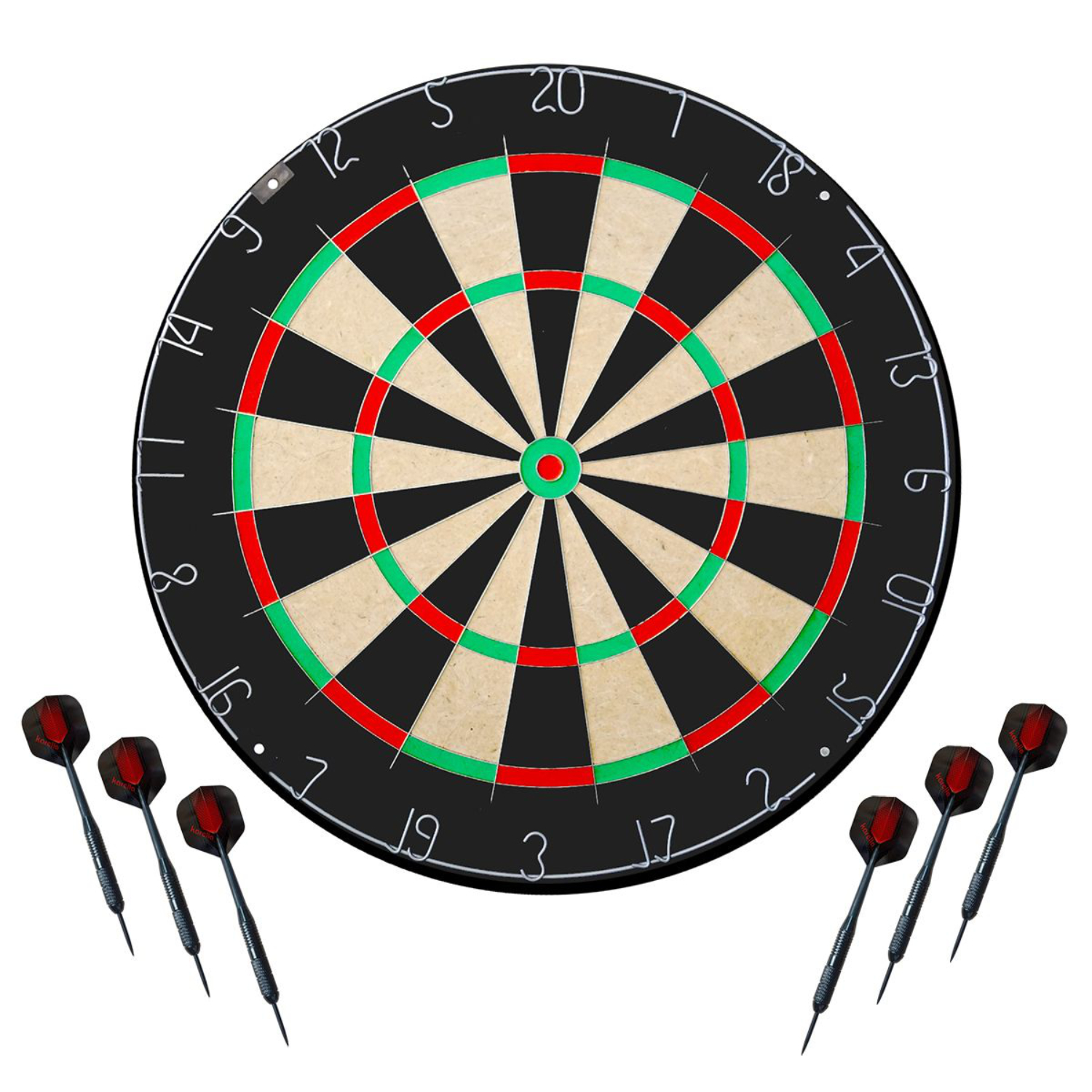 Profi-Dartboard "BullOut" im Set inkl. Steeldarts
