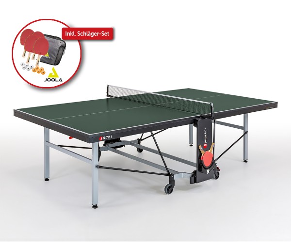 Indoor-Tischtennisplatte "S 5-72 i" (S5 Line), inkl. Schläger-Set der Marke Joola