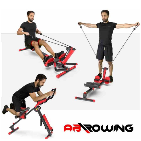 Multifunktions-Trainingsgerät "AB Rowing" mit Bändern